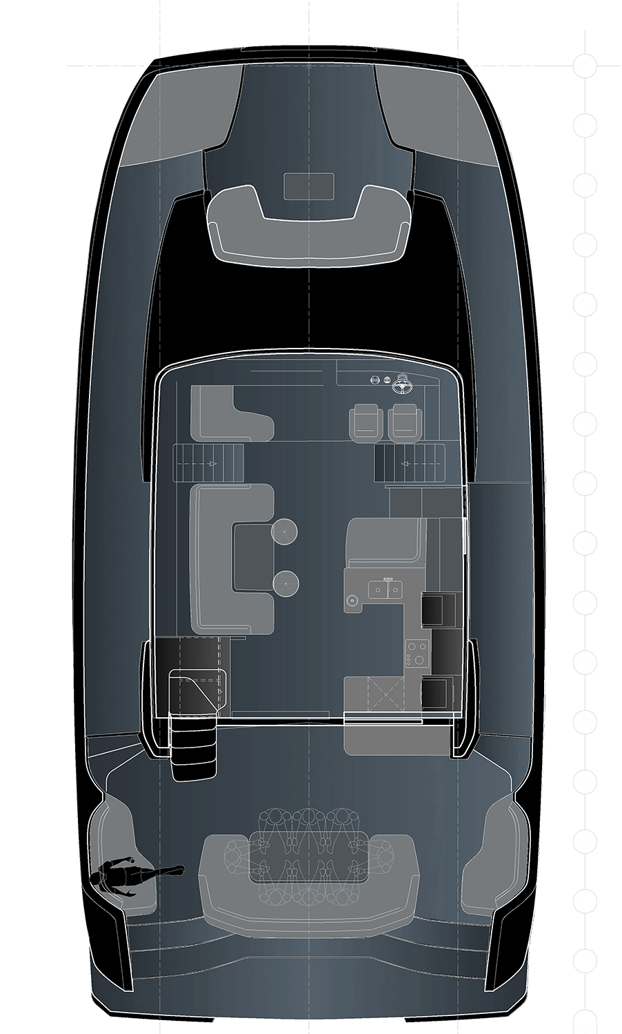 Layout saloon quator