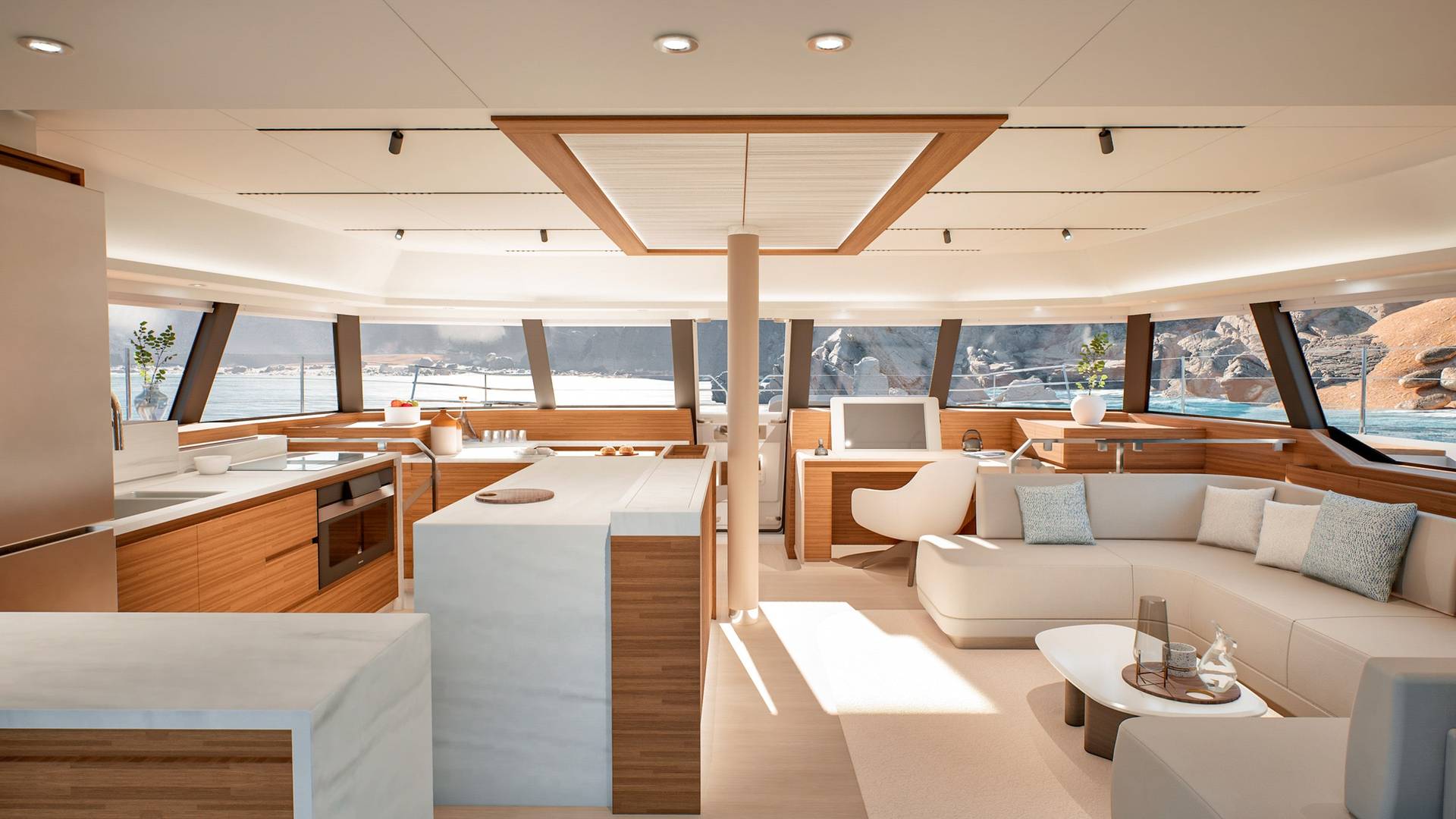 Fountaine-Pajot-Yachts-FPY70-Galley-Saloon-01
