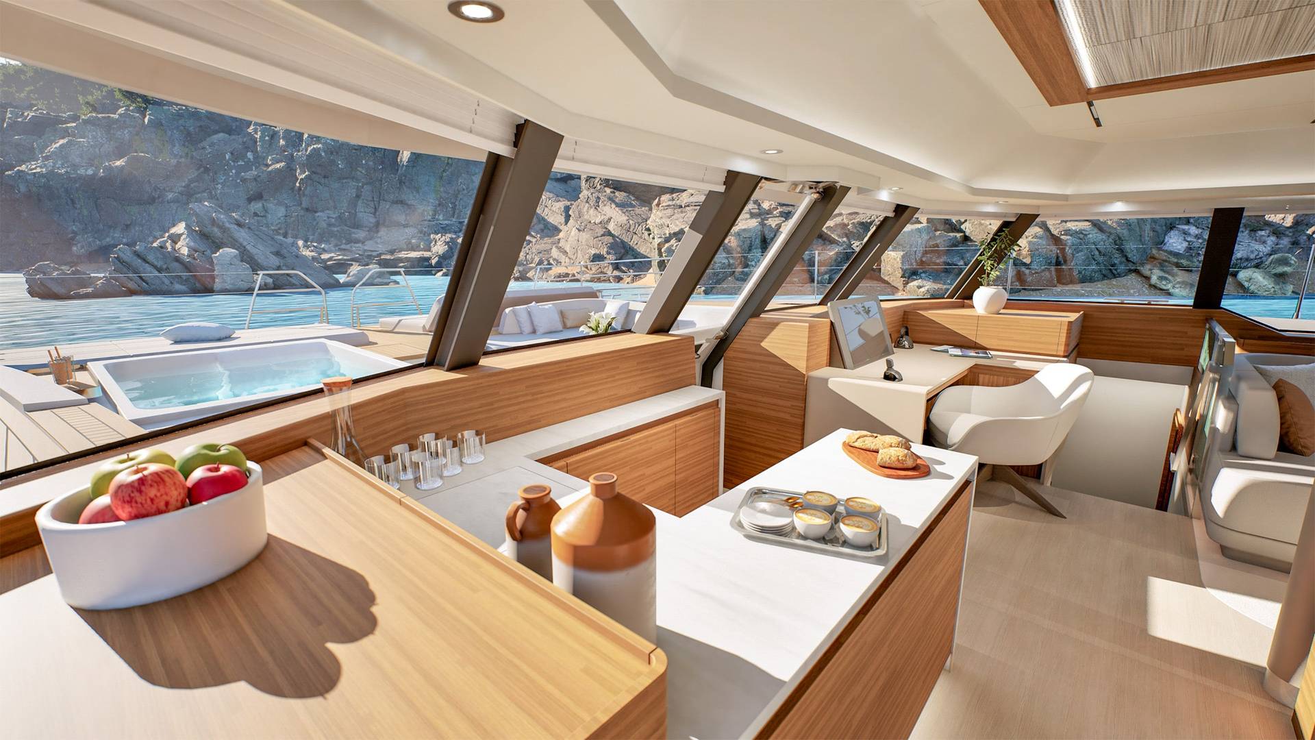 Fountaine-Pajot-Yachts-FPY70-Galley-Saloon-07